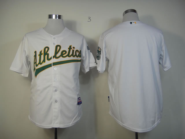Men Oakland Athletics Blank White MLB Jerseys->oakland athletics->MLB Jersey